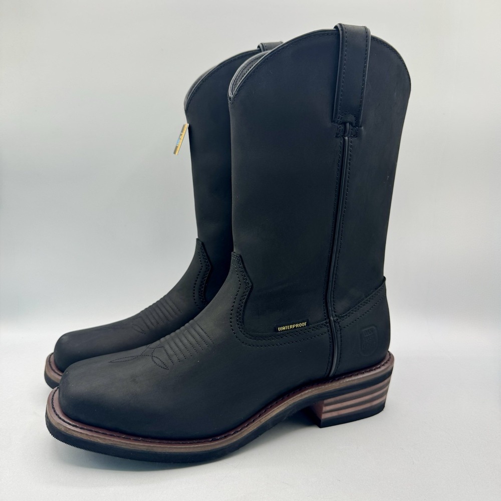 Dan Post Las Cruces Boots Men's Size 9 D Black Waterproof Leather